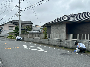 ☆周辺清掃を行いました☆